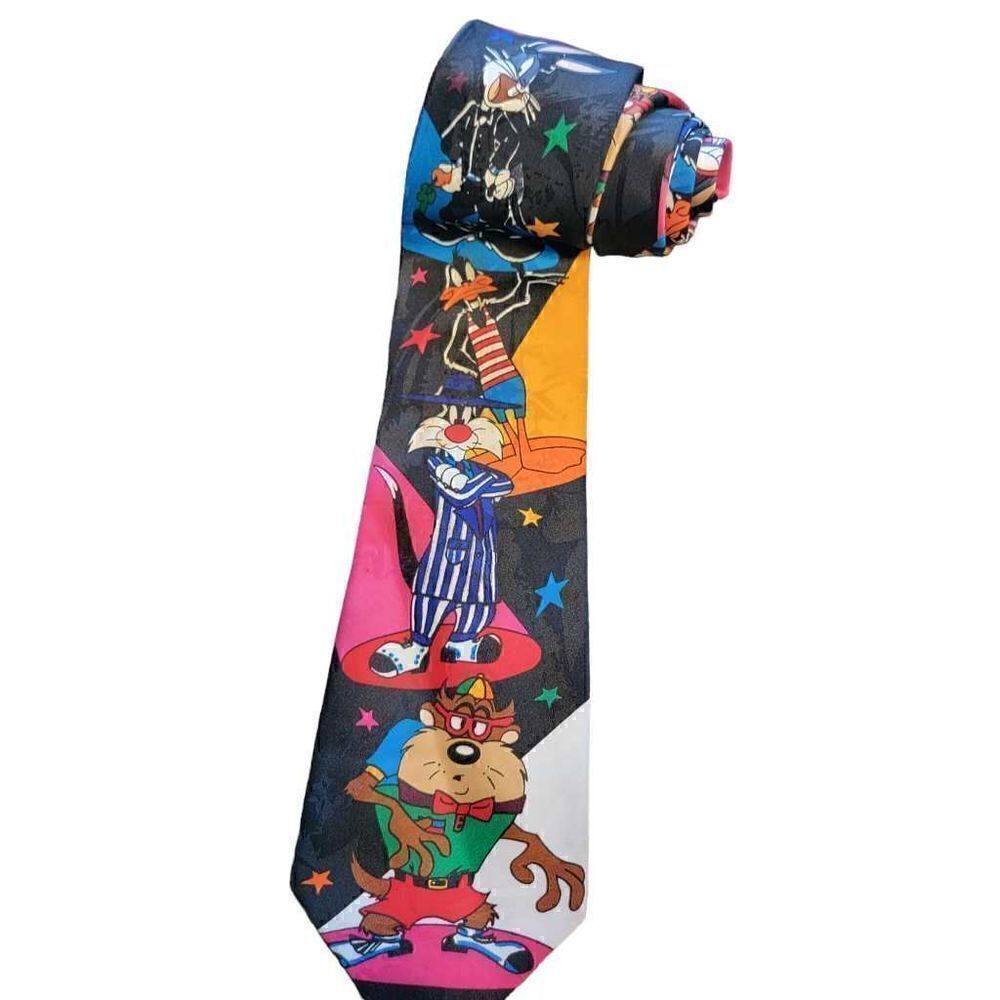 Looney Toons Mania Neck Tie Vintage 1993